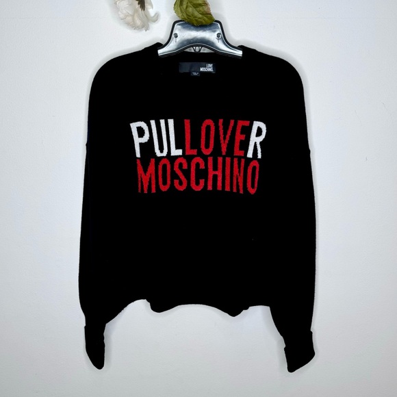Love Moschino ‘Pullover Moschino’ Wool/Cashmere Knit Sweater - Picture 3 of 11